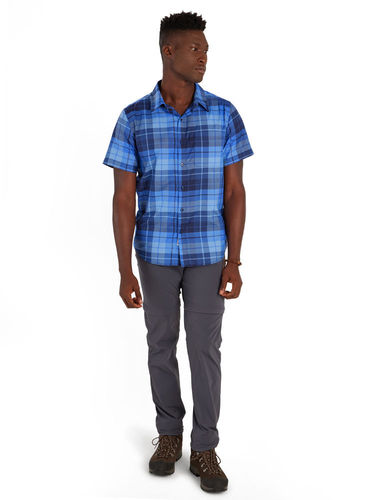 Marmot Heren Aerobora Novelty Short Sleeve Shirt (Twilight Wayland Plaid)