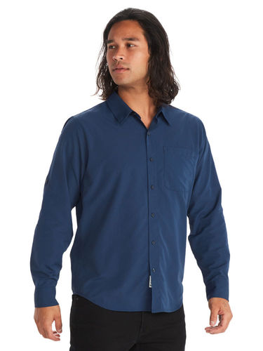 Marmot Men's Aerobora LS Shirt (Arctic Navy)