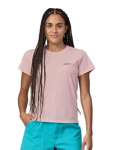 Patagonia Women's P-6 Logo Responsibili Tee (P-6 Outline: Whisker Pink)