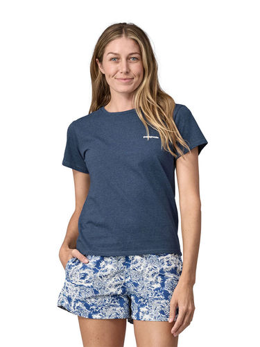 Patagonia Women's P-6 Logo Responsibili Tee (Utility Blue)