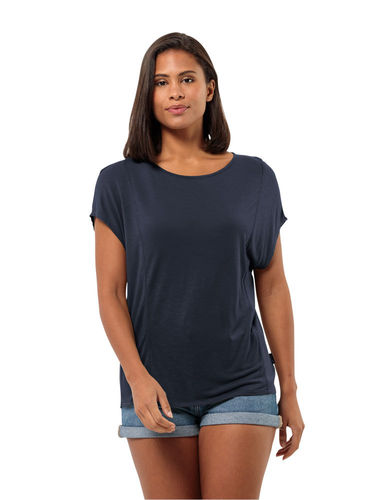 Jack Wolfskin Dames Mola Tee (Night Blue)