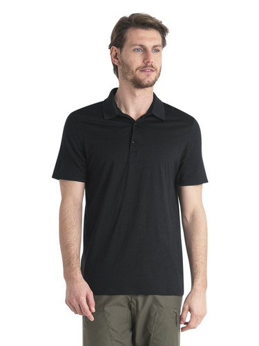 Icebreaker Men's Merino 150 Tech Lite III SS Polo (Black)