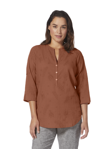 Royal Robbins Women's Oasis II  3/4Sleeve (Baked Clay)