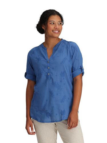 Royal Robbins Dames Oasis II  3/4 Sleeve (Chicory Blue)