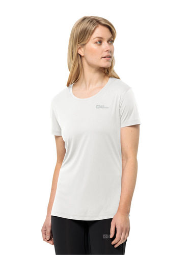 Jack Wolfskin Dames Tech Tee (Stark White)