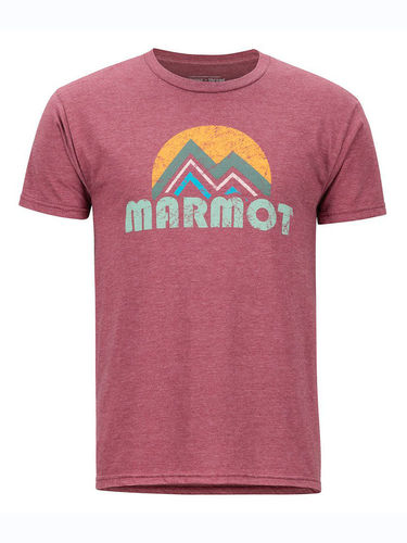 Marmot Men's  Pt Reyes Tee SS (Burgundy Heather)
