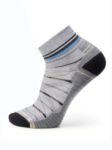 Smartwool Men's Hike Light Cushion Pattern Ankle Socks (Light Gray)