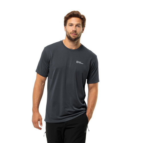 Jack Wolfskin Heren Vonnan S S Tee Phantom Hike Tshirt