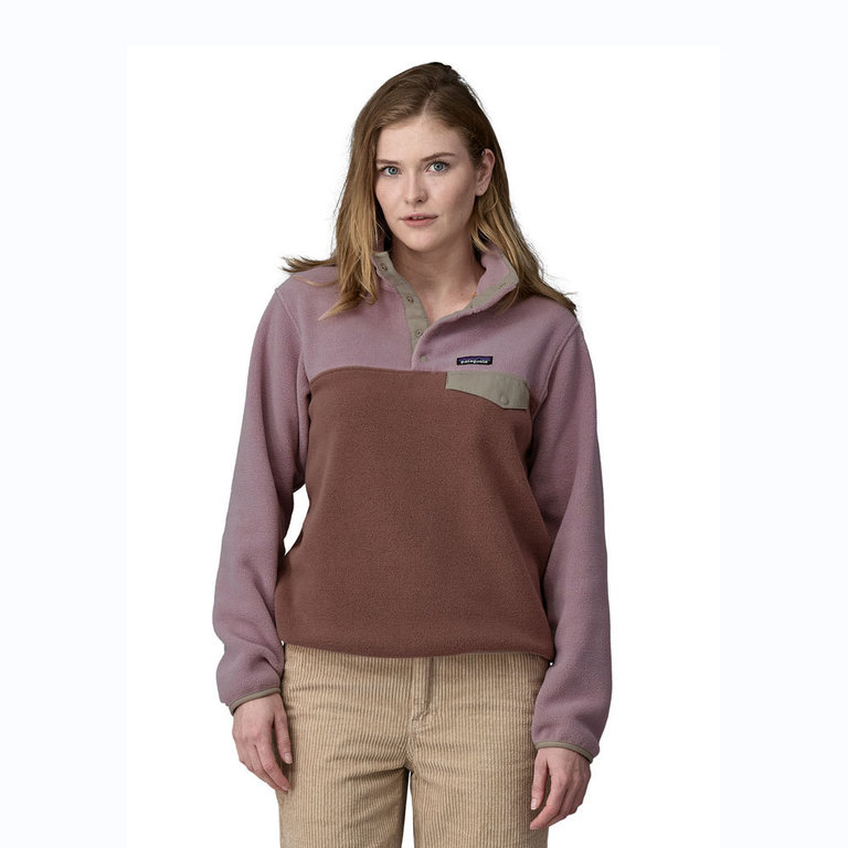 Patagonia Women s Lightweight Synchilla Snap T Fleece Pullover Dulse Mauve Fleece