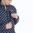 Marmot Dames Heavyweight Drop Line Printed 1/2 Zip (Arctic Navy Flurry)