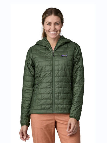 Patagonia Women's Nano Puff Hoody (Torrey Pine Green)