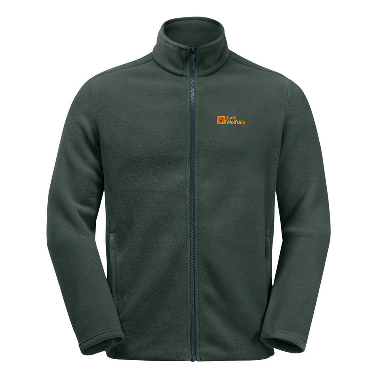 Jack Wolfskin Heren Winterstein FZ Black Olive Fleece
