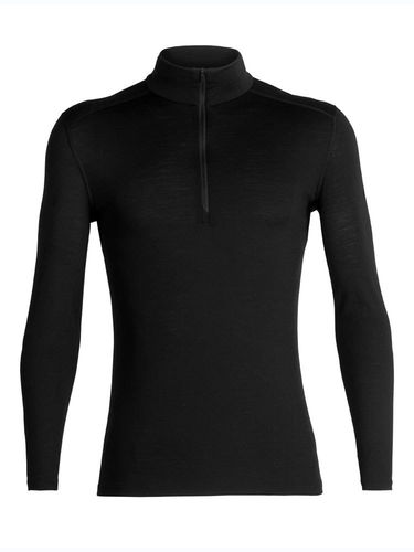 Icebreaker Men's 200 Oasis LS Half Zip (Black)