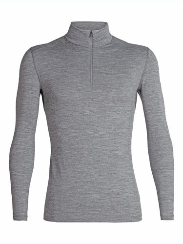 Icebreaker Men's 200 Oasis LS Half Zip (Gritstone Heather