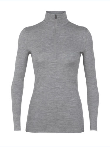Icebreaker Dames 200 Oasis LS Half Zip (Gritstone Heather)