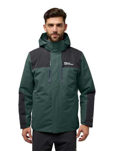 Jack Wolfskin Men's Jasper 3-in-1 Jacket (Black Olive)