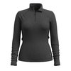 Smartwool Women's Classic Thermal Merino Base Layer 1/4 Zip (Charcoal Heather)