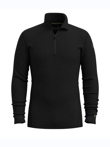 Smartwool Men's Classic Thermal Merino Base Layer 1/4 Zip (Black)