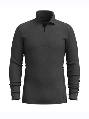 Smartwool Men's Classic Thermal Merino Base Layer 1/4 Zip (Charcoal Heather)