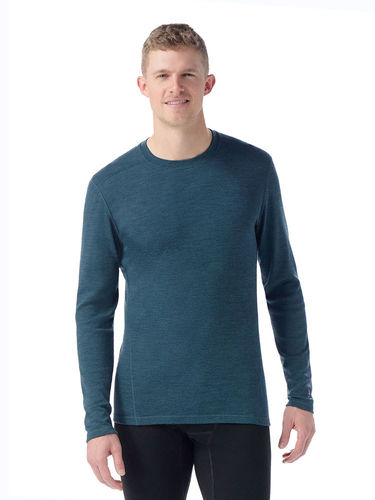 Smartwool Heren Classic Thermal Merino Base Layer Crew (Twilight Blue Heather)