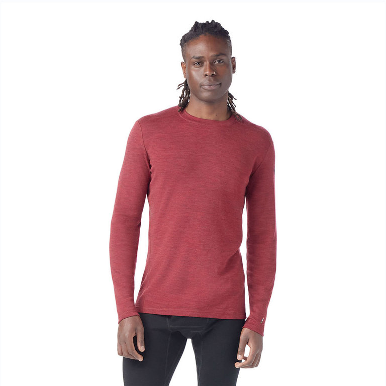 Smartwool Men s Classic Thermal Merino Base Layer Crew Currant Heather Merino Thermo Active Base Layer