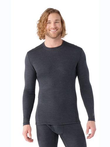 Smartwool Heren Classic Thermal Merino Base Layer Crew (Charcoal)