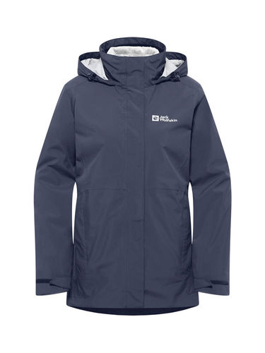 Jack Wolfskin Women's Rotwand 3in1 Coat (Graphite)