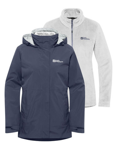 Jack Wolfskin Dames Rotwand 3-in-1 Jacket (Graphite)