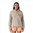 Patagonia Women's Lightweight Synchilla Snap-T Fleece Pullover (Oatmeal Heather w/Heirloom Peach)