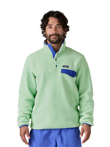 Patagonia Men's Lightweight Synchilla Snap-T Fleece Pullover (Rinsed Green)