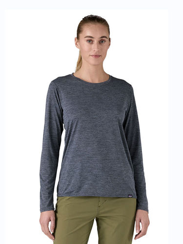 Patagonia Dames L/S Cap Cool Daily Shirt (Smolder Blue - Light Smolder Blue X-Dye)