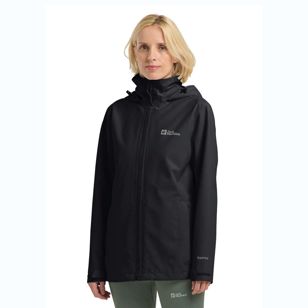 Jack Wolfskin Dames Trailtime 2L Jacket (Black)