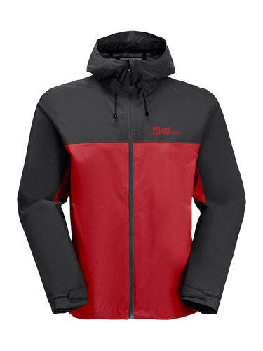 Jack Wolfskin Heren Weiltal 2L Jacket (Adrenaline Red)