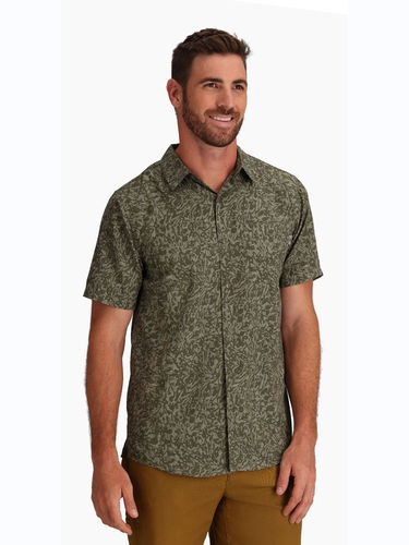 Royal Robbins Heren Amp Lite Printed S/S (Fiddlehead Fortuna Pt)