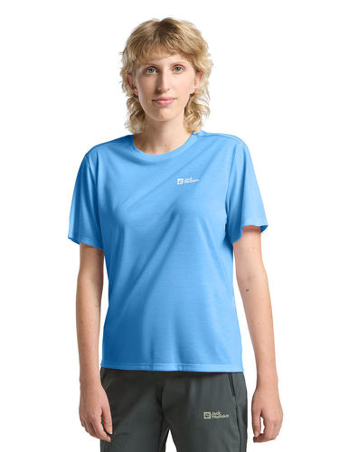 Jack Wolfskin Women's Vonnan S/S Tee (Mid Blue)