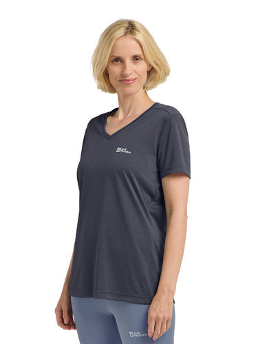 Jack Wolfskin Women's Crosstrail Tee (Graphite / Cool Grey)