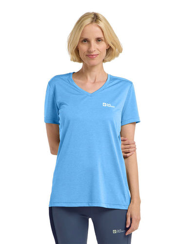 Jack Wolfskin Women's Crosstrail Tee (Mid Blue)