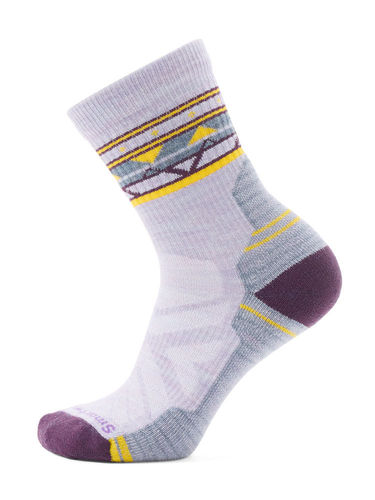 Smartwool Women's Hike Light Cushion Zig Zag Valle Crew Socks (Purple Eclipse)
