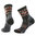 Smartwool Dames Hike Light Cushion Retro Floral Mid Crew Socks (Charcoal)