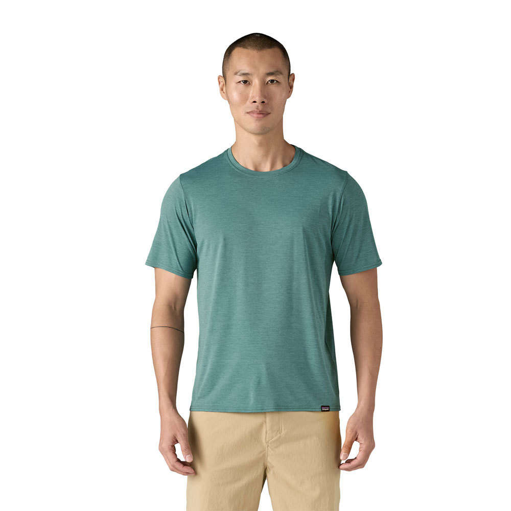 Patagonia Heren Cap Cool Daily T-Shirt (Wetland Blue - Light Wetland Blue X-Dye)