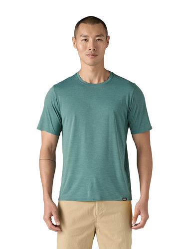 Patagonia Men's Cap Cool Daily T-Shirt (Wetland Blue - Light Wetland Blue X-Dye)