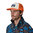 Patagonia P-6 Logo Trucker Hat (White w/Redtail Rust)