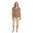 Royal Robbins Dames Featherweight V-Neck Tee (Dark Olive Yarrow Print)