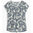 Royal Robbins Dames Featherweight V-Neck Tee (Deep Blue Presidio Print)