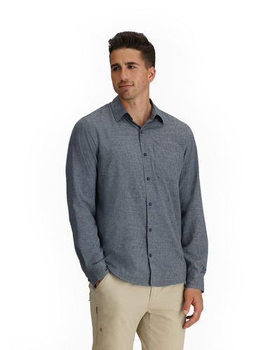 Royal Robbins Heren Amp Lite II L/S (Deep Blue Heather)