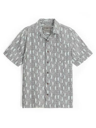 Royal Robbins Heren Camino Pucker S/S (Everglade Fish Pt)