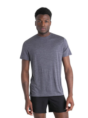 Icebreaker Heren Merino Blend 125 Cool-Lite™ Sphere SS Tee (Midnight Navy Heather)