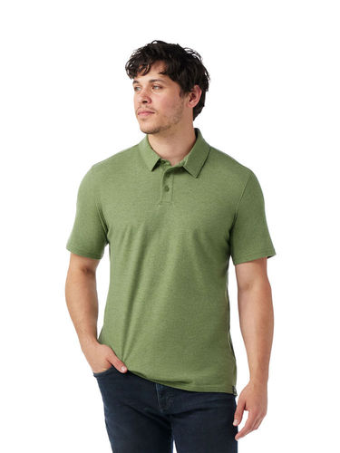 Smartwool Heren Short Sleeve Polo (Fern Green)