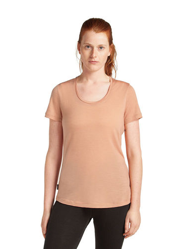 Icebreaker Dames Merino Blend 125 Cool-Lite™ Sphere SS Scoop Tee (Desert)