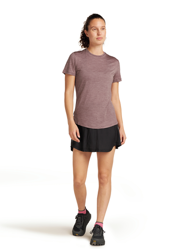 Icebreaker Dames Merino Blend 125 Cool-Lite™ Sphere SS Tee (Carob Heather)